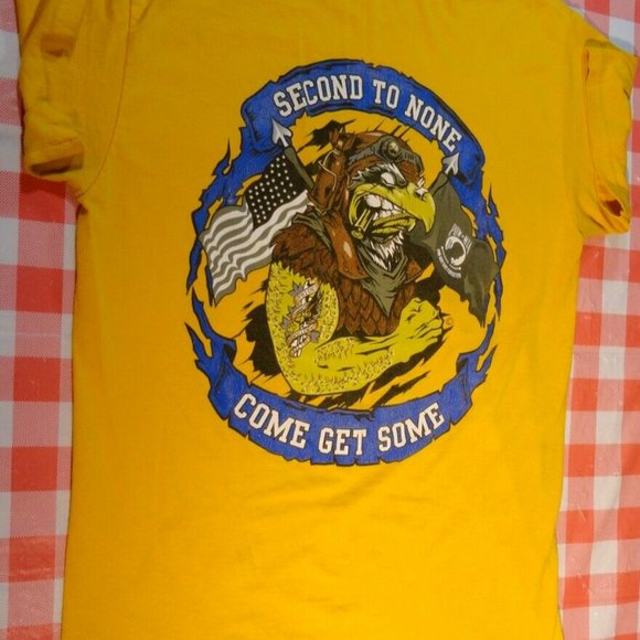 MEDIUM DISC USAF 322D 322ND TRS TRAINING SQUADRON 2ND TO NONE UNIT SHIRT SV 3320 - Picture 4 of 12